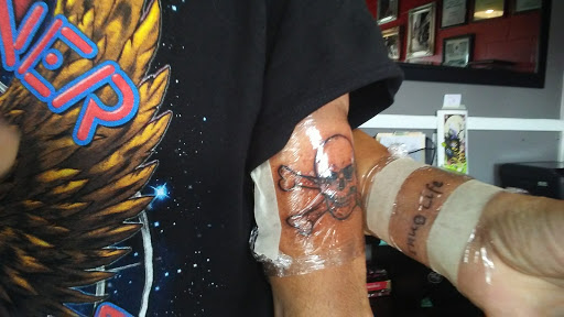 Explore tattoo ideas chest piece, creative tattoo ideas in Virginia Beach, available at World Famous Blue Horseshoe Tattoo and Piercing Independence