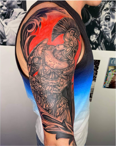 Explore small goth tattoo ideas, creative tattoo ideas in Goose Creek, available at Red Kirin Tattoo