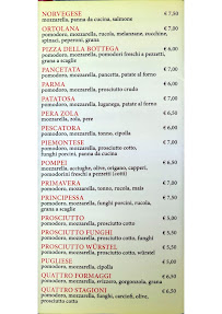 La Bottega Della Pizza à Seregno menu