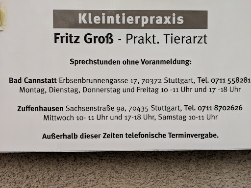 Fritz Groß Tierarzt z.Z. Zuffenhausen unter Stuttgart, Baden Württemberg