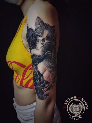 Explore tattoo 3/4 sleeve ideas, creative tattoo ideas in Chicago, available at TATTOO UNION CHICAGO