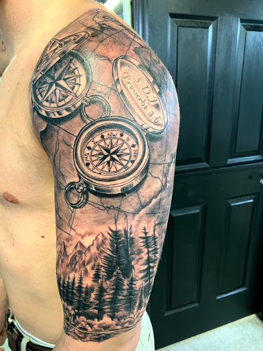 Explore resilience symbol tattoo ideas, creative tattoo ideas in Easley, available at Amber Island Tattoo