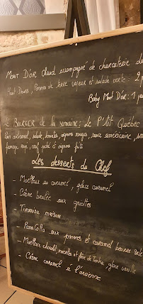 Restaurant ô p'tit comtois à Dole (le menu)