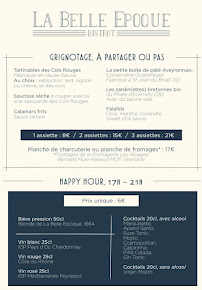 Restaurant La Belle Epoque (restaurant, bar, terrasse) à Gières - menu / carte