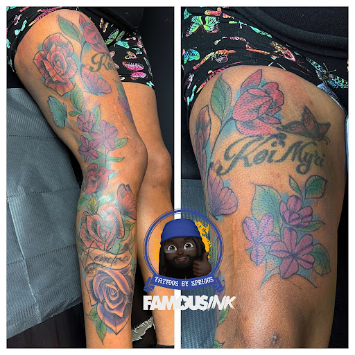 Explore mario name tattoo ideas, creative tattoo ideas in Hammond, available at Famous Ink, Inc.