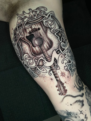 Explore disney castle tattoo ideas, creative tattoo ideas in Georgetown, available at Iron Rite Tattoo South