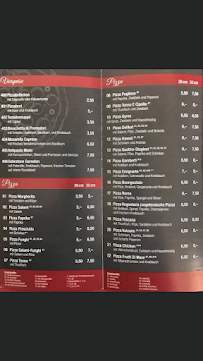 Carte du La Toscana Ristorante Pizzeria à Ahlen
