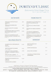 Menu du Ristorante La Veranda sul Mare - Maga Circe à San Felice Circeo
