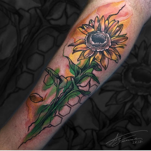 Explore wine tattoo ideas, creative tattoo ideas in State College, available at Paper Moon Tattoo Company