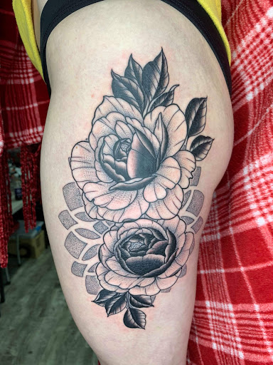 Explore fire tattoos ideas, creative tattoo ideas in Medina, available at Canalside Tattoo Company