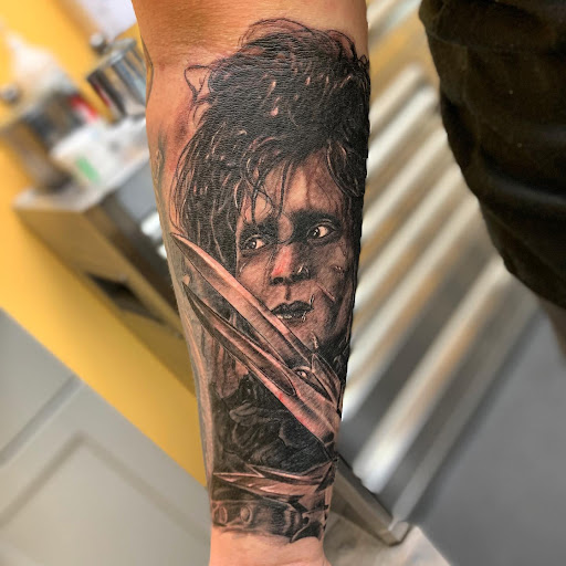 Explore patchwork ideas tattoos, creative tattoo ideas in Marietta, available at Lure Tattooing & Piercing LLC