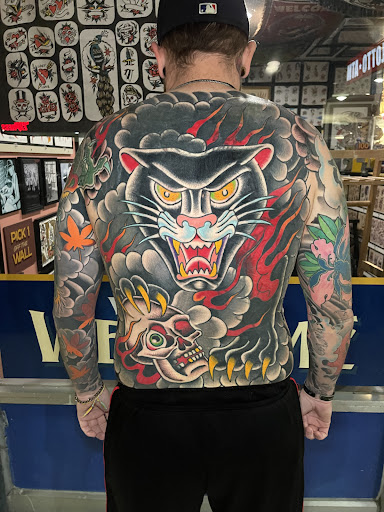 Explore bull riding tattoo ideas, creative tattoo ideas in San Diego, available at Good Company Tattoo