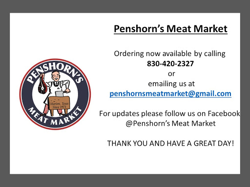 Butcher Shop «Penshorn Meat Market», reviews and photos, 113 W San Antonio St, Marion, TX 78124, USA