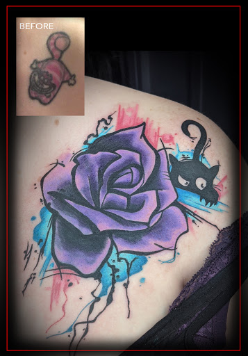 Explore crochet tattoo ideas, creative tattoo ideas in Fremont, available at Eternal Tattoo And Body Piercing