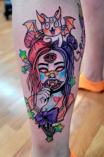 Explore arm sleeve tattoo ideas for men, creative tattoo ideas in Benton, available at Spectrum Tattoo