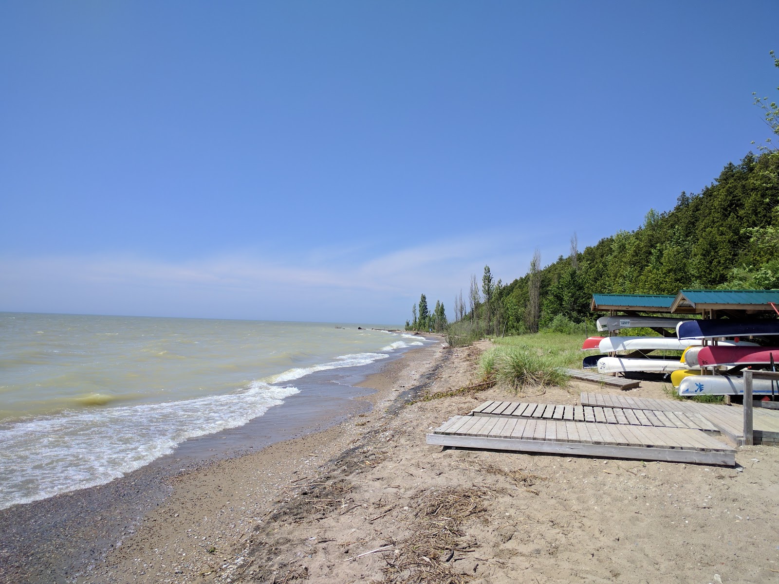 Foto di Kintail Beach con una superficie del sabbia beige e ciottoli