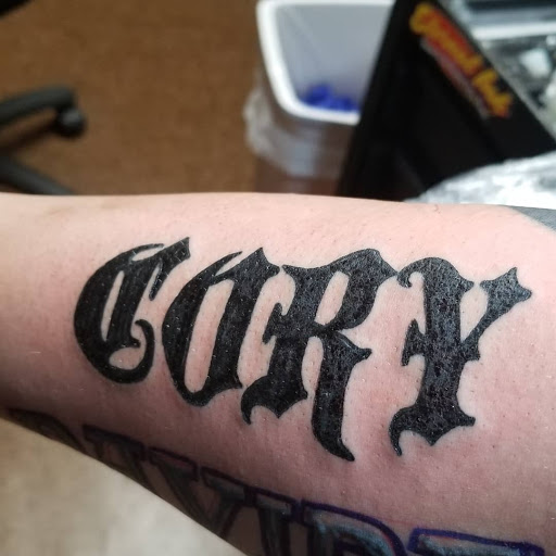 Explore childrens names tattoo ideas, creative tattoo ideas in Nottingham, available at HoneyBee Tattoo Studio