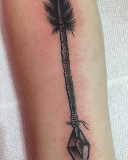 Explore tattoo ideas script, creative tattoo ideas in Frisco, available at Frisco Tattoo Company - Steel PaintBrush