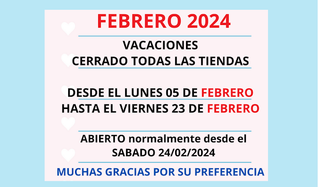 Horarios de Pañales Tintin Santiago
