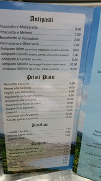 Caronte à Pozzuoli menu