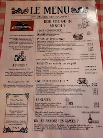 Menu du Le Maisnil Mon Temps - Estaminet à Le Maisnil