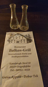 Menu du Restaurant Balkan-Grill Grossefehn à Großefehn