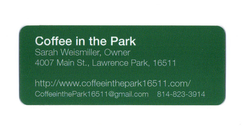 Store «Coffee In The Park», reviews and photos, 4007 Main St, Erie, PA 16511, USA