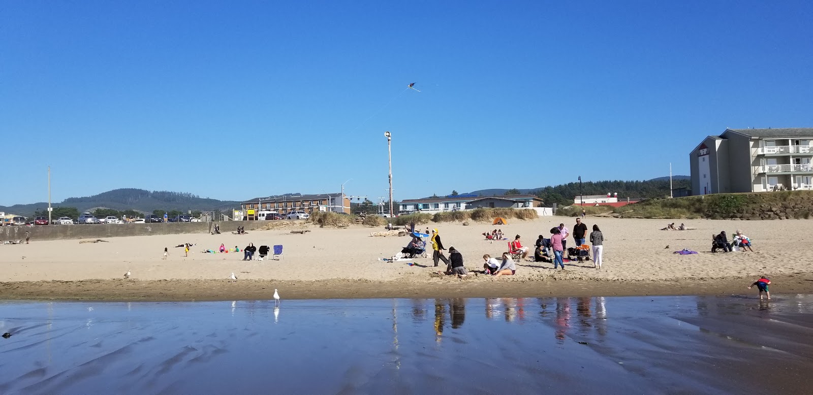 Foto von D River Beach mit teilweise sauber Sauberkeitsgrad