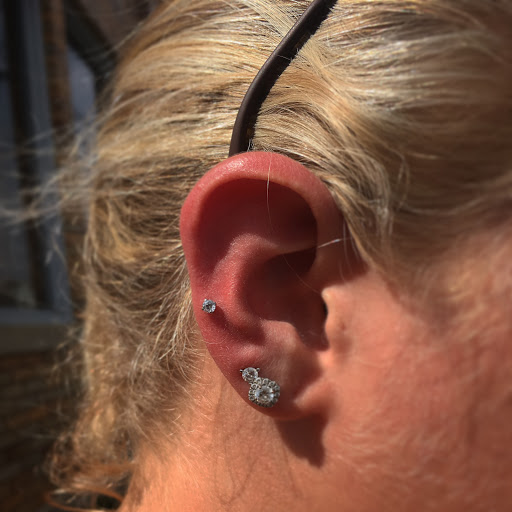 Explore tattoo ideas of dogs, creative tattoo ideas in Cary, available at Fine Art Body Piercing By Lilith Mae