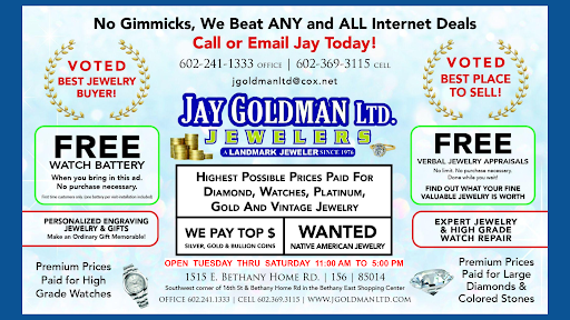 Jeweler «Jay Goldman Ltd Jewelers», reviews and photos, 1515 Bethany Home Rd #156, Phoenix, AZ 85014, USA