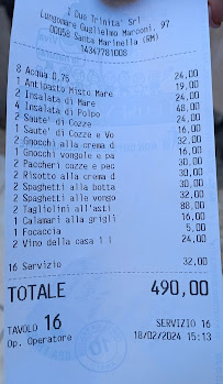 Menu du La Gattammare Ristorante Pizzeria Bar Santa Marinella à Santa Marinella