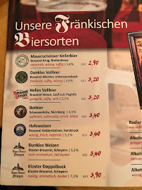Stadtlokal Forchheim à Forchheim menu