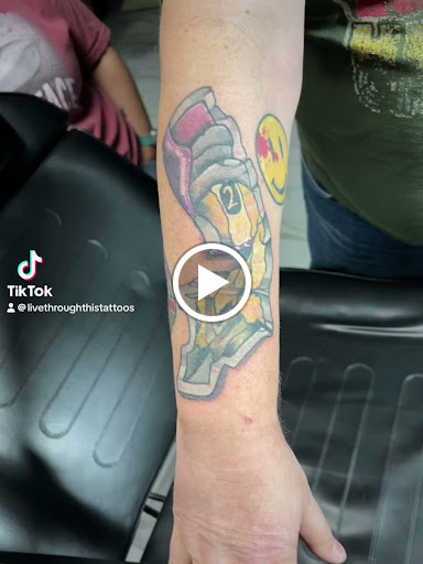 Explore cyberpunk tattoo ideas, creative tattoo ideas in San Antonio, available at Its Live Through This Tattoos, Supplies, & Piercings