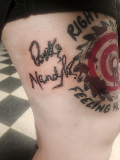 Explore joker card tattoo ideas, creative tattoo ideas in Raleigh, available at No Regrets Tattoo