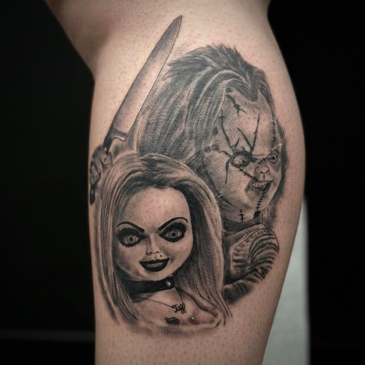 Explore mountaineering tattoo ideas, creative tattoo ideas in Flat Rock, available at The Gallows Tattoo Studio