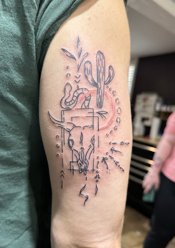 Explore female full sleeve tattoo ideas, creative tattoo ideas in New Braunfels, available at SHARPTOOTH TATTOOS