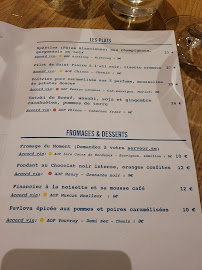 Menu du L'Escalette à Bordeaux