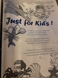 Menu / carte de L'Aragosta à Costa Rei