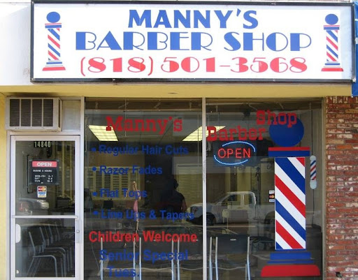 Barber Shop «Mannys Barbershop», reviews and photos, 14840 W Magnolia Blvd, Sherman Oaks, CA 91403, USA