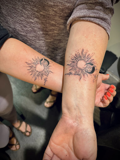 Explore husband name tattoo ideas for wife, creative tattoo ideas in Charlotte, available at Olive Branch Tattoo Studio