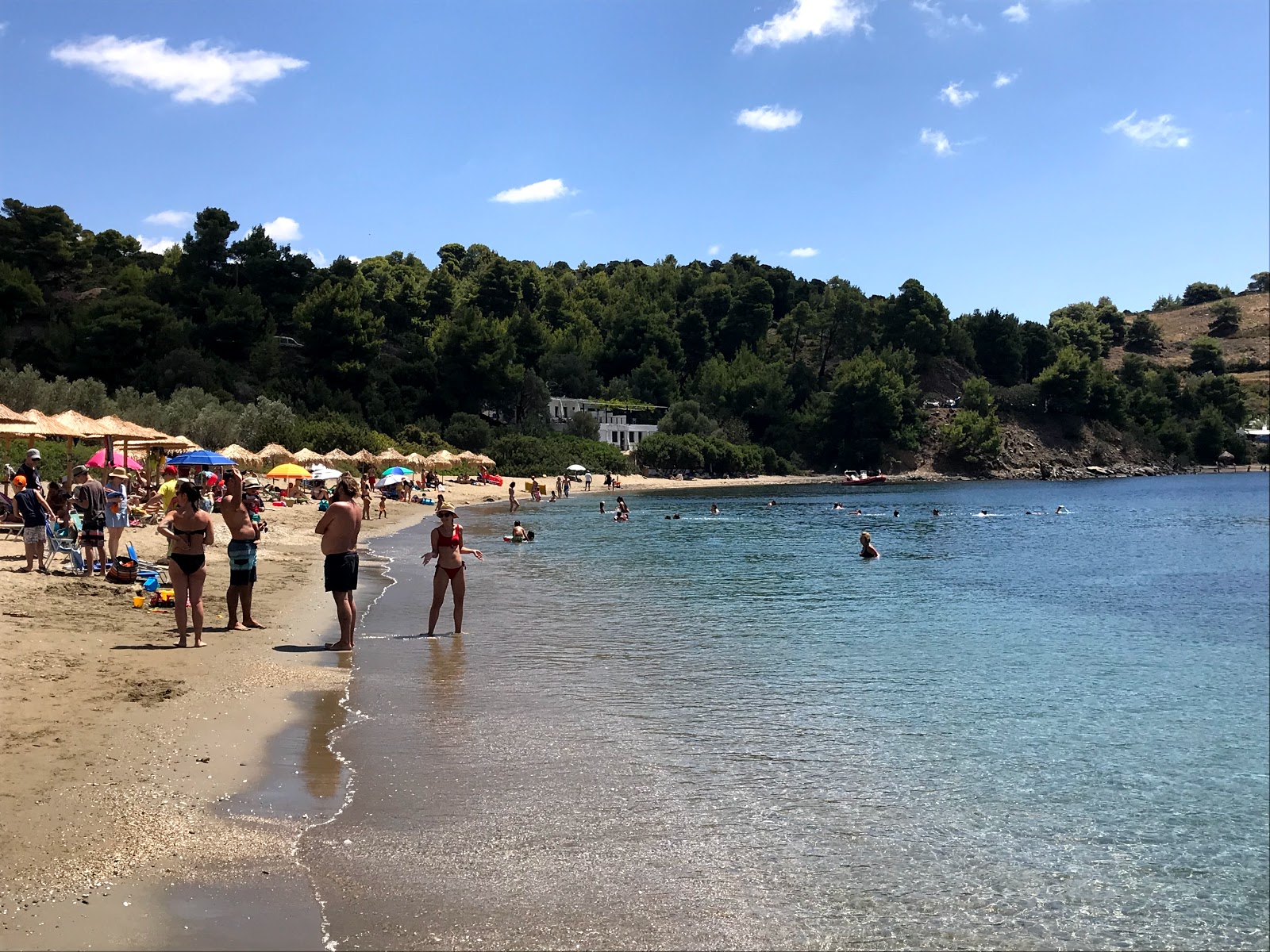 Photo of Pefkos beach with very clean level of cleanliness