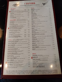 L'Osteria à Leipzig menu