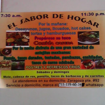 Restaurant Sabor Del Hogar - Ignacio Zaragoza Pte. 92, Dámaso Cárdenas, 61516 Zitácuaro, Mich., Mexico