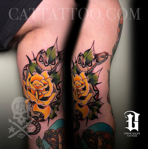 Explore anniversary date tattoo ideas, creative tattoo ideas in Addison, available at Cat Tattoo