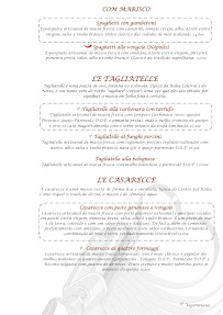 La Pasta Fresca em Lisbon menu n° 2