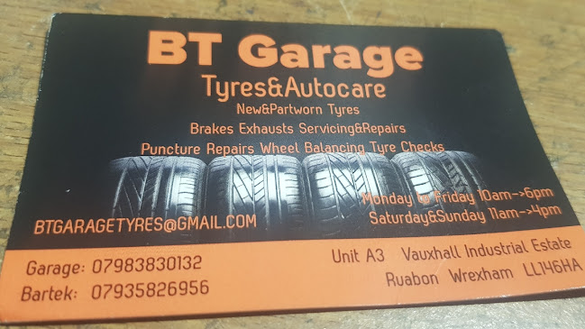 Comments and reviews of BT GARAGE TYRES&AUTOCARE