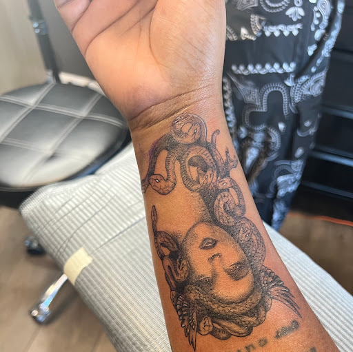 Explore elbow tattoo ideas traditional, creative tattoo ideas in Grovetown, available at Art Collective Tattoos & Piercings