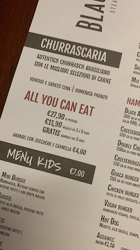 Restaurant de hamburgers BLACK ANGUS STEAK HOUSE à Verona - menu / carte