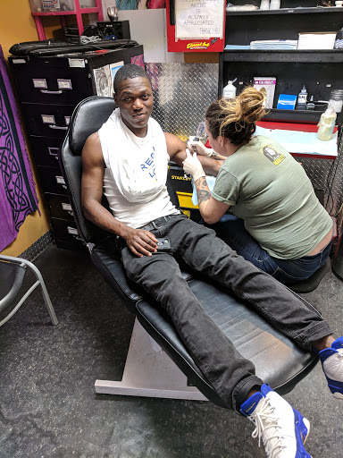 Explore name placement tattoo ideas, creative tattoo ideas in Gastonia, available at Ink Link Tattoos