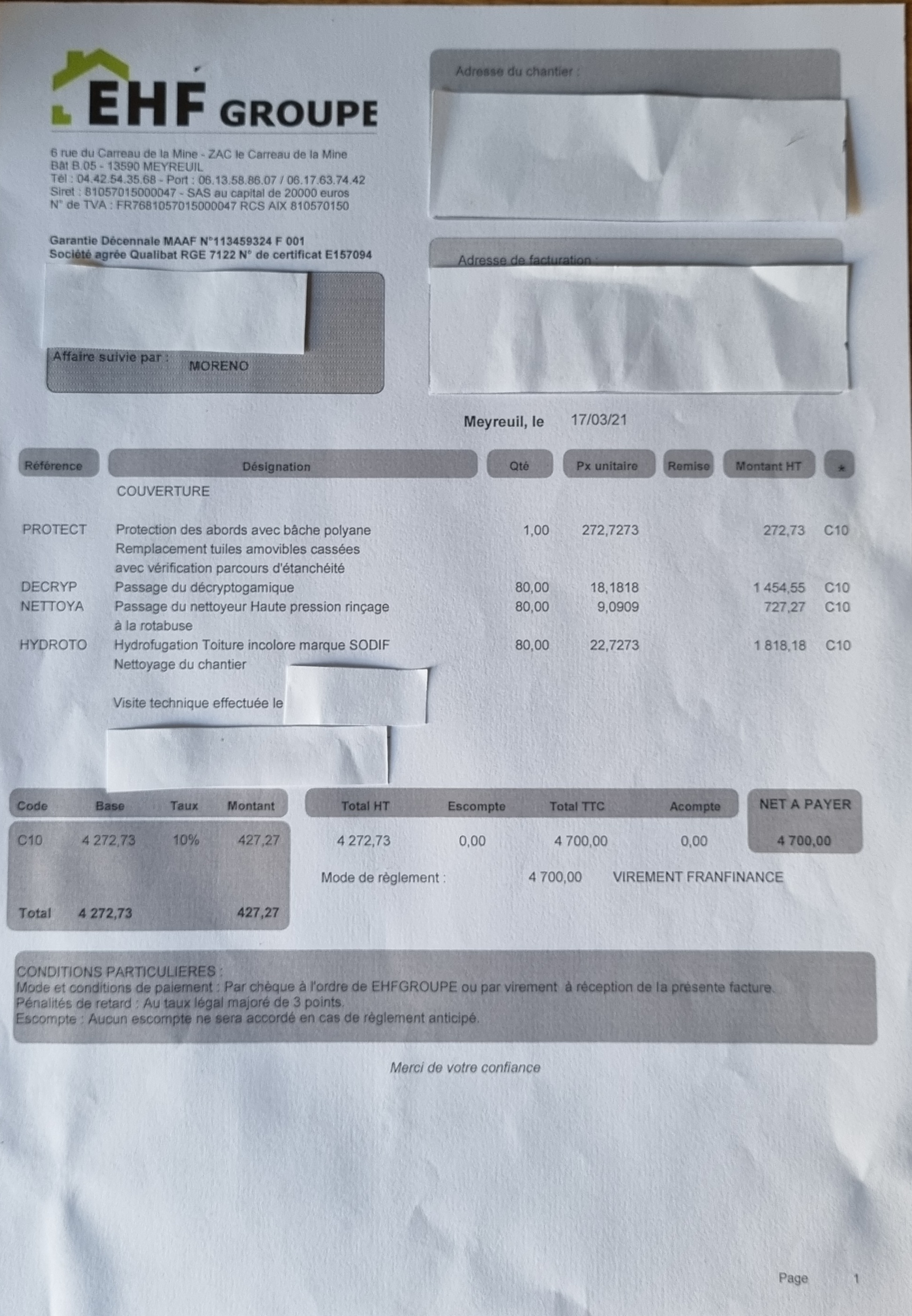 Photo n° 1 de l'avis de Loic.0 fait le 26/07/2021 à 06:43